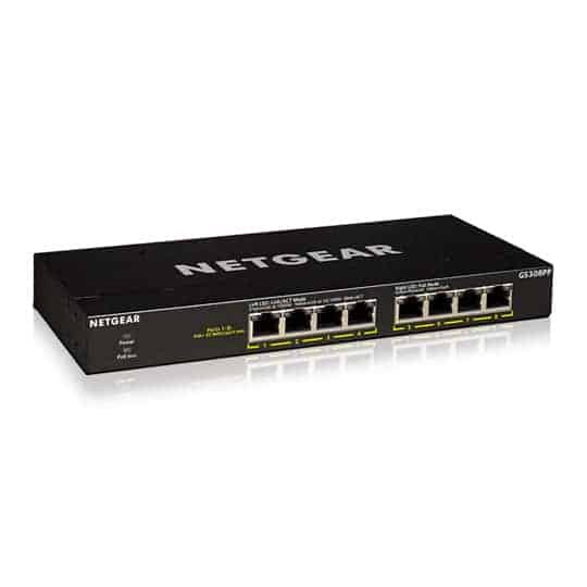 NETGEAR GS308PP 8-Port Gigabit PoE+ Network Switch